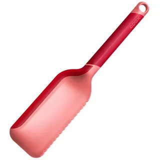 Coox Tortenheber Tortenheber mit Schneidfunktion Silikon Rot, Schneidheber Kuchenschneider rot