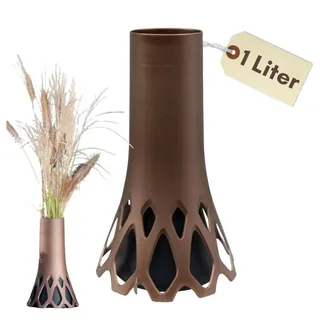 GarPet Bodenvase Grabvase mit Sockel Friedhofvase Grab Vase Friedhof Wetterfeste Vase