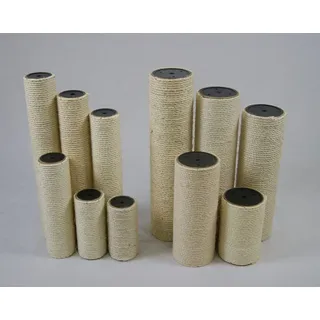 Animal Design GbR animal-design Sisal Ersatzholme rund Ersatzstamm für Kratzbäume und Katzenbäume Ersatzteil Kratzstamm Säule, Länge:17 cm, Durchmesser:8 cm - Beige