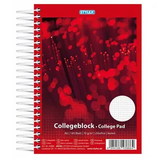 great british trading limited Collegeblock Spiral-Collegeblock A6 kariert