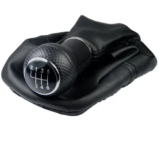 L & P Car Design Schalthebel Schaltknauf Auto Schaltsack 6-Gang f. VW Golf 4 IV Bora m. Rahmen 12mm (Set, 1 St., Schaltknauf+Schaltsack+Rahmen), Plug&Play Montage blau|schwarz