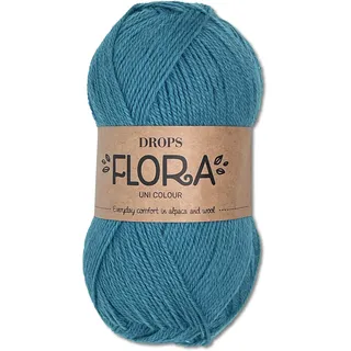 Frida's Wollhaus Drops Flora Uni 17 Farben (Uni 13 | Jeansblau)