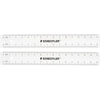 Staedtler Lineal Mars 562 PB, Länge 15 cm, 2er Set