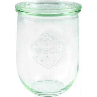 Weck Tulpenform-Glas 1000 ml 6 St. mit 100 mm Glasdeckel + Silikondichtung + Klammern