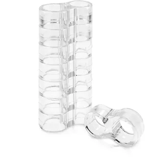 Navaris 8er-Pack Türgriff Puffer - Set Tür Wand Stopper Türstopper transparent - Wandschutz Türklinke Fenstergriff - Fensterstopper