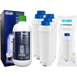 DeLonghi EcoDecalk Entkalker+ 5 Wasserfilter von Wesper kompatible mit DeLonghi ECAM Magnifica S 23.210.B