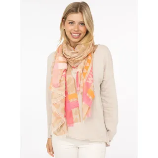Zwillingsherz Schal ZWILLINGSHERZ "Wild Love", Damen, khaki, Obermaterial: 100% Polyester, Modetücher Schal, trendiger Schal mit Herzen und Schriftzug