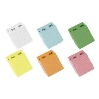 kangaro Nummernblock 1-1000, 105 x 42 mm, weiß Garderobenmarken aus Papier, 70 g/qm, nummeriert von - 1 Stück (K-701110)