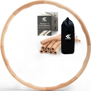 KIANA SPORTS® Hula Hoop Reifen Erwachsene [1,2 & 1,5 kg] – mit Tasche & Übungsplan – Fitnessreifen zum Abnehmen – Gymnastikreifen mit Wellen – Entwicklung in Deutschland