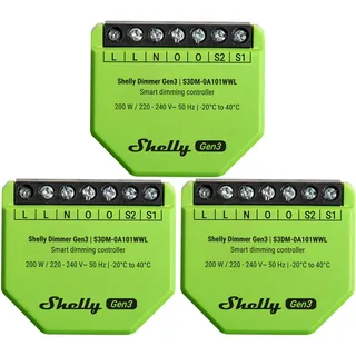 Shelly Unterputz-Dimmer Gen3, 3 Stück