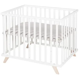 roba Laufgitter, Weiß, Holzwerkstoff, Rechteckig, 73x77x98.5 cm, Babymöbel, Laufstall Baby