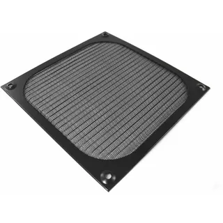 AABCOOLING Aluminium Lüfter Filter, Lüfterabdeckung, für Fan, Staubfilter (140mm, Schwarz)