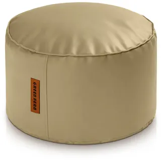 Green Bean Sitzhocker aus Kunstleder - Pouf mit EPS Perlen Füllung - 43x30 cm - perfekte Ergänzung zum Sitzsack - Sitzwürfel Hocker Poufs