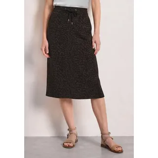 STREET ONE Sommerrock Damen Animalprint Braun 32