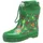 Halbschaft-Gummistiefel Waldtiere Grün 24