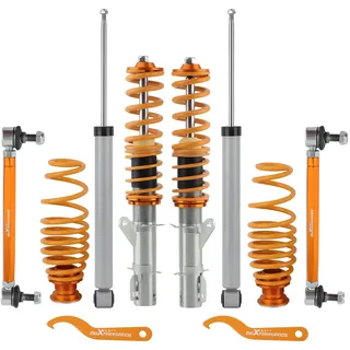 maXpeedingrods Höhenverstellbar Gewindefahrwerk für VW Golf Mk4 IV 1J1 FWD 1998-2007 für Audi TT 8N3 FWD 1998-2006 für A3 (8L1) FWD 96-06