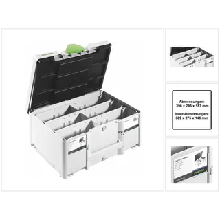 Systainer SORT-SYS3 M 187 weiß 39,60 x 18,70 x 29,60 cm