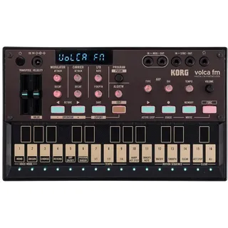 Korg Volca FM2, Synthesizer Gold, Schwarz