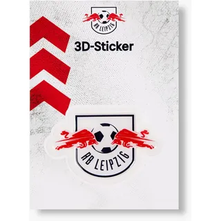 RB Leipzig Autoaufkleber - 3 D Logo farbig - Sticker Aufkleber RBL - Plus Lesezeichen Wir lieben Fußball