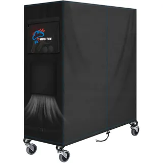 SIRUITON Tischtennis-Abdeckung 500D Oxford,Wasserdicht,165x70x185cm | Tischtennisplatte Schutzhülle, Abdeckung für Tischtennisplatte vor Nässe und Schmutz für Outdoor und Indoor