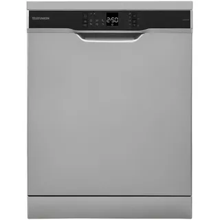 Telefunken GFS6012DI Geschirrspüler (freistehend, 600 mm breit, Silber)