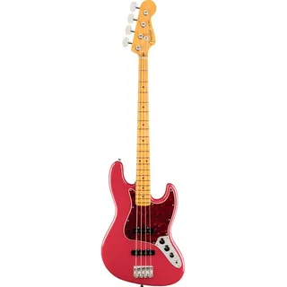 Fender E-Bass, E-Bässe, 4-Saiter E-Bässe, American Professional Classic Jazz Bass MN Faded Dakota Red - E-Bass