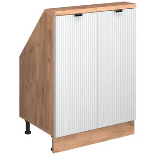 Vicco Kommode Rion 60 x 81,6 cm Weiß Riffel
