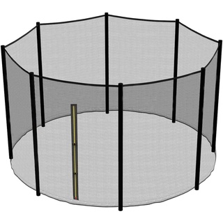 Greenbay Premium Ersatz-Sicherheitsnetz (nur Netz, Stangen Nicht im Lieferumfang enthalten), 4 mm x 4 mm UV-beständig für 427 cm (8 Stangen Trampolin)