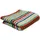 Multicolor-Streifen Handtuch 50 x 100 cm rot