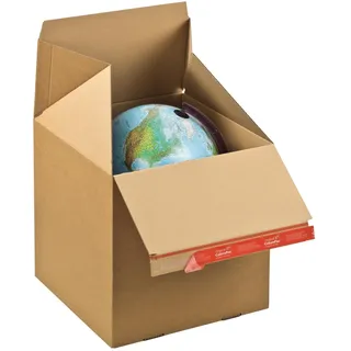 Dinkhauser Kartonagen, Versandkarton + Versandbox, Versandschachtel Colompac, 195 x 95 x 90 mm, Packung à 20 Stück (20 Stk., 9 x 19.50 x 9.50 cm)