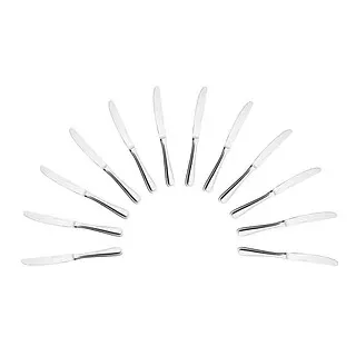 HEPP Dessertmesser Contour silber, 12 St.