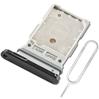 ExtKry SIM Kartenfach für Samsung Galaxy S23/S23+ Plus Dual SIM Tray,Schwarz