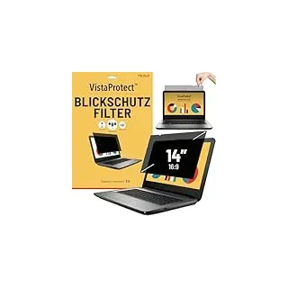 VistaProtect – Premium Blickschutzfilter & Anti-Blaulichtfilter, Privacy Filter Anti Blue Light Blickschutzfolie für Laptops & Notebooks (14′′ Zoll)