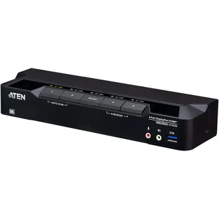 ATEN CS1924A KVMP-Switch 4-fach, DisplayPort, USB 3.0, 8K (CS1924A)