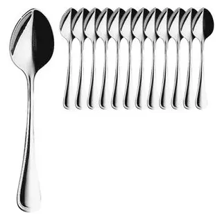 Hepp Kaffeelöffel 12 St. Edelstahl 18/10 13,8 cm Silber poliert