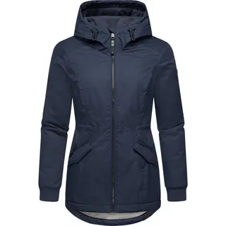 Ragwear Damen Winterjacke wasserdichte Jacke mit Kapuze Dowey Warm YOUMODO Navy Gr. 3XL - 3XL