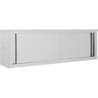 vidaXL Wandhängeschrank mit Schiebetüren 150×40×50 cm Edelstahl