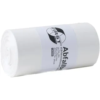 deiss emil kg (gmbh & co.) Deiss Müllbeutel 60 Liter, 12 my, LDPE, weiß 600x720mm 50 Stück)