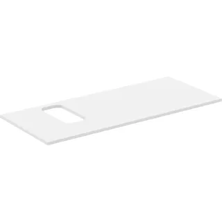 Ideal Standard i.life B Waschtischplatte, mit Ausschnitt reversibel, kombinierbar mit einem Waschtisch, 1202x507x18mm, T5458DU,