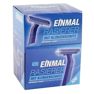 Teqler Einmalrasierer, Einwegrasierer, 2-fach Klinge, 100 Stück