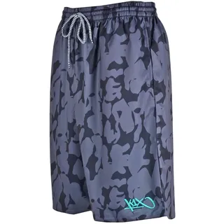 K1X Basketball | Core Reversible Shorts mit 3 Taschen, Kleidergröße: L, Farbe: Navy / Weiß