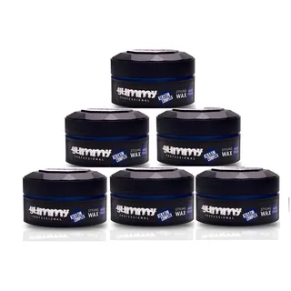 Gummy Professional Haarwachs Fonex Gummy Styling Wax Hard Finish Extra Stark 6er Set je 150 ml