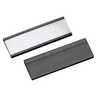 Böttcher-AG Etikettenträger 80 x 25 mm, magnetisch, C-Profil, inkl. Etiketten & Schutzfolie, 100 Stück