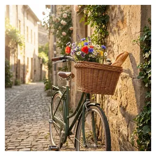 Basil Dublin Fahrradkorb braun