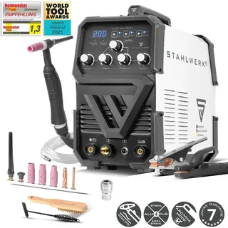 STAHLWERK AC/DC WIG 200 ST Schweißgerät 200 A AC/DC WIG HF E-Hand