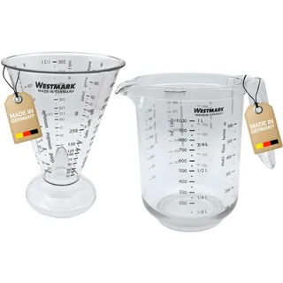 Westmark Set, Messkanne + Messbecher Gerda 0,5l, 2tlg.,1 x 30682270 Messkanne Gerda, 1 l,1 x 30762270 Messbecher Gerda, 0,5 + 1 Liter, Gerda, 1l