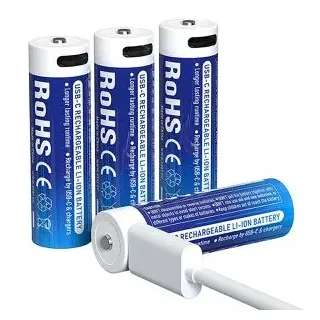 XTAR AA, Li-Ion, Akku USB Typ-C 4er Pack