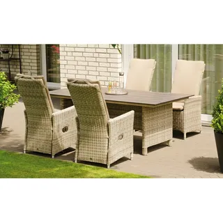 Natur24 Solana Sessel Kunststoffgeflecht Rustic-Stream
