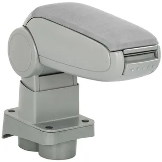 vidaXL Auto Armlehne mit Staufach Mittelarmlehne Armstütze Mittelkonsole Grau