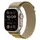 GPS + Cellular 49 mm Titangehäuse natur, Alpine Loop Armband mandel L
